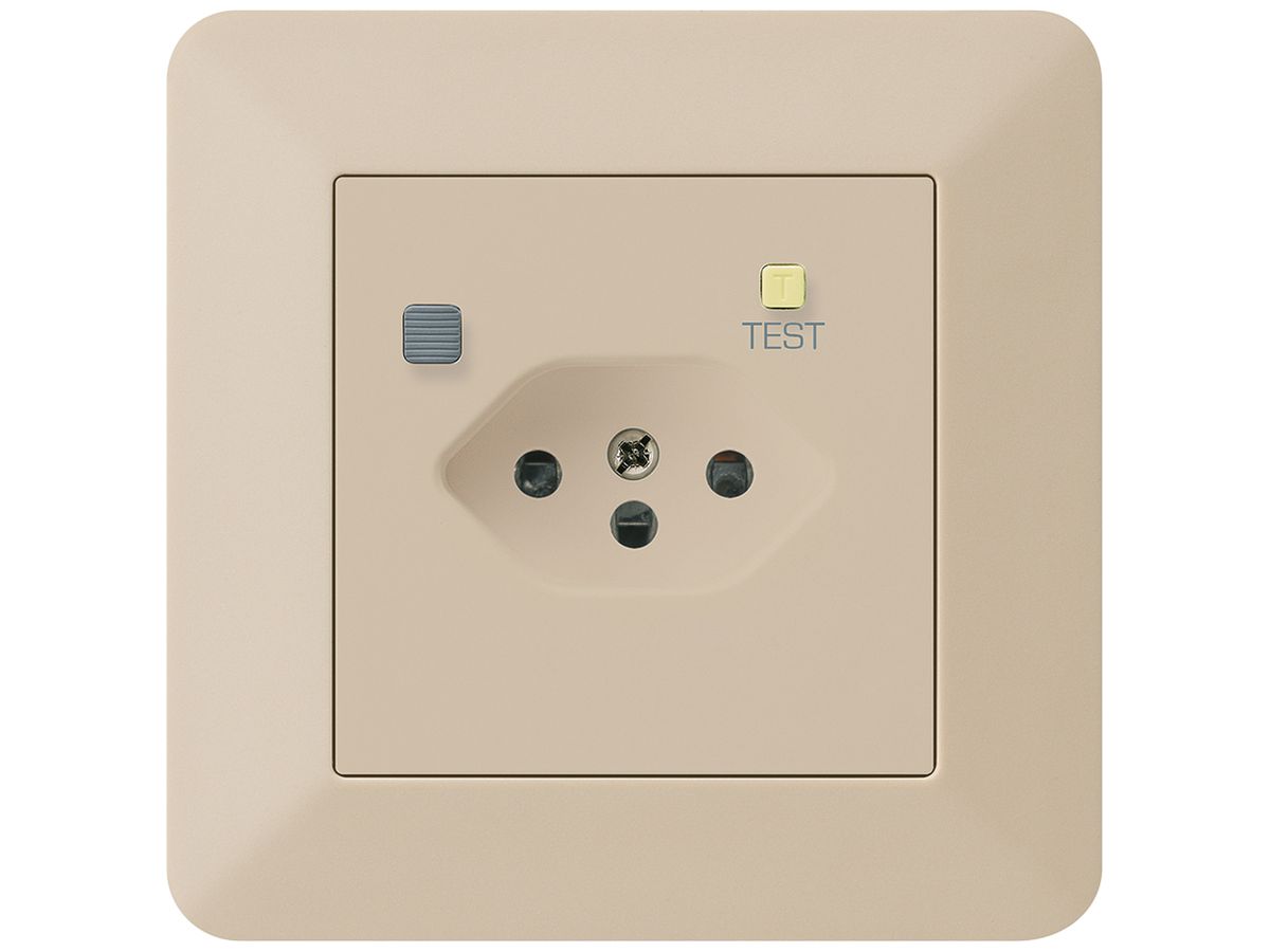 UP-Steckdose KTR T13 FI 30mA beige