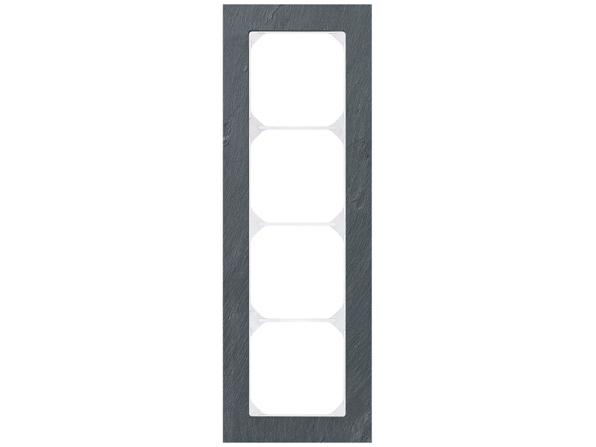 Abdeckrahmen KAL.art 4×1 274×94mm Schiefer schwarz
