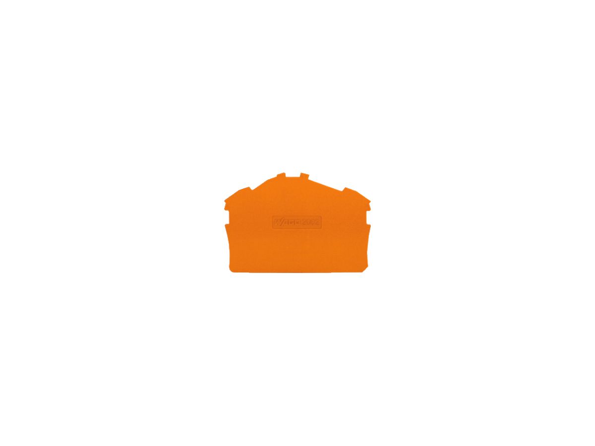Abschluss/Zwischenplatte WAGO TOPJOB S 0.8mm orange
