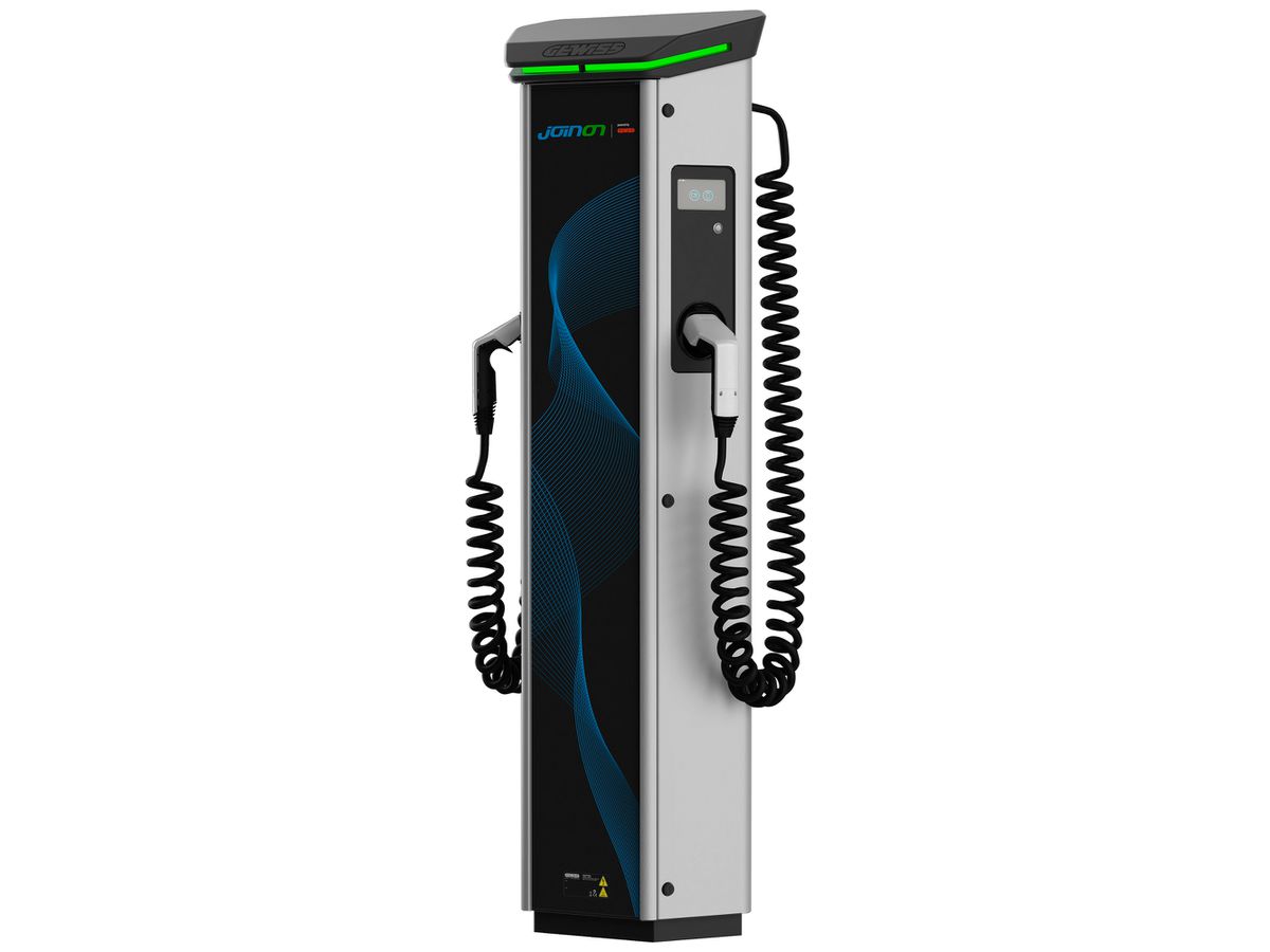 Ladestation Gewiss JOINON I-ON EVO 3-phasig 2×22kW 495×1562×259mm 4m