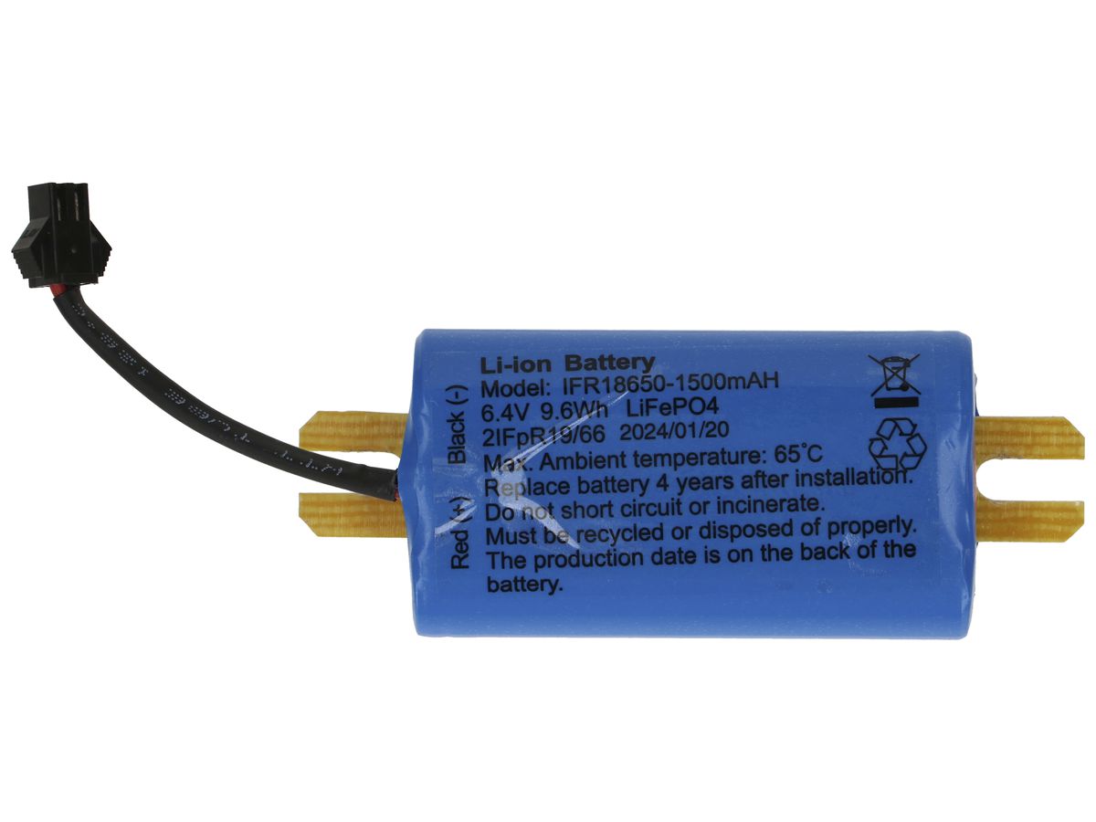 Akku MH maxLUCE Lithium-Eisenphosphat (LFP) 6.4V 9.6Wh Kabel und Stecker