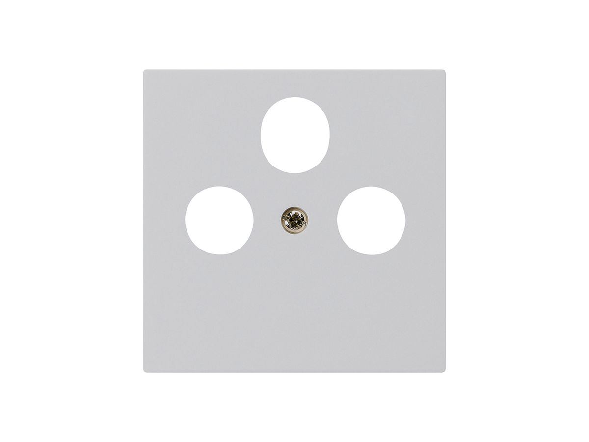 Frontplatte kallysto 60×60mm hellgrau für SAT