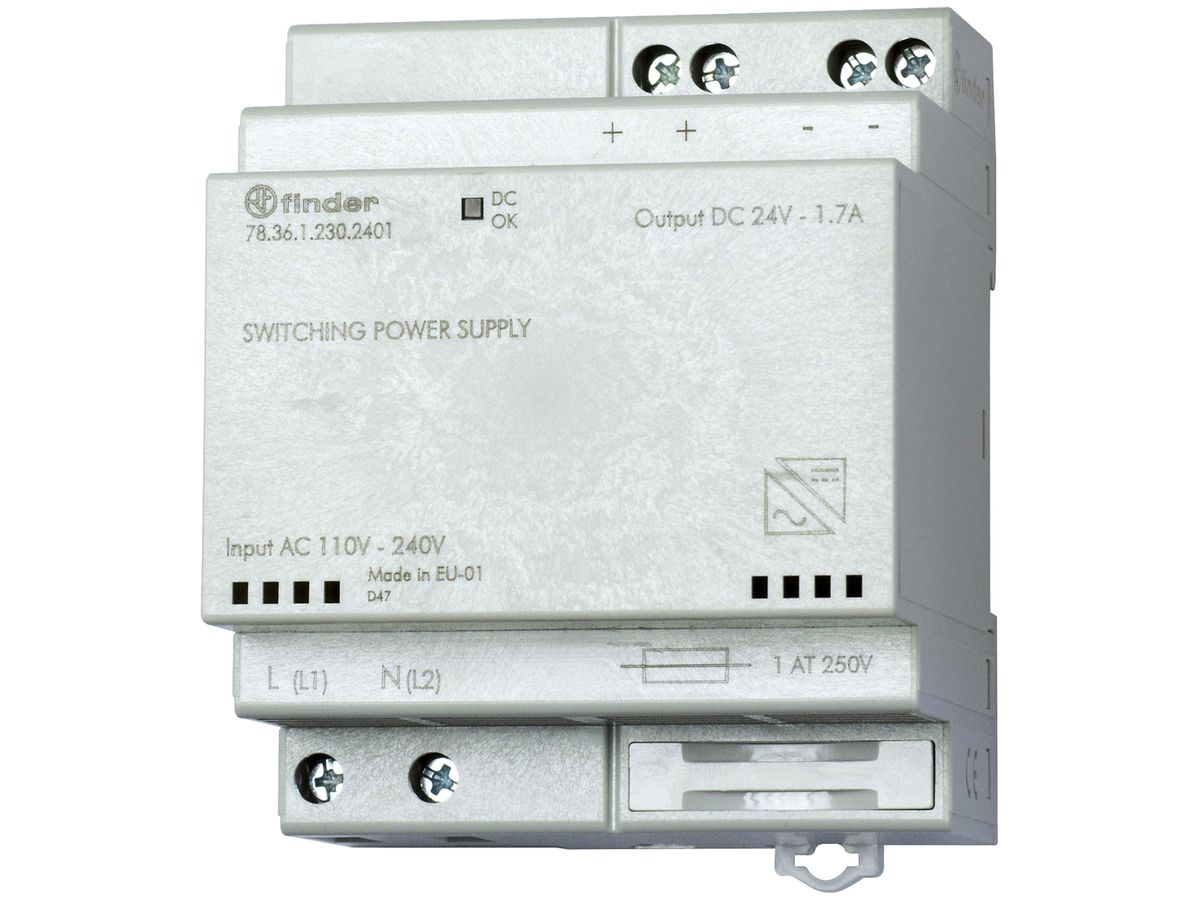 REG-Schaltnetzteil Finder 78.36, 24VDC 36W