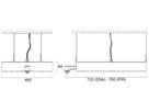 LED-Hallenstrahler Sylvania KubiXx AISLE PIR 276W 48300lm 840 IP65 DIM 732×460