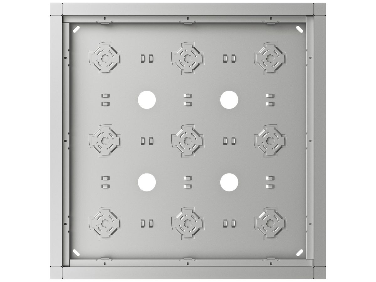 AP-Gehäuse Siedle 9× 332×332×36.5mm silber