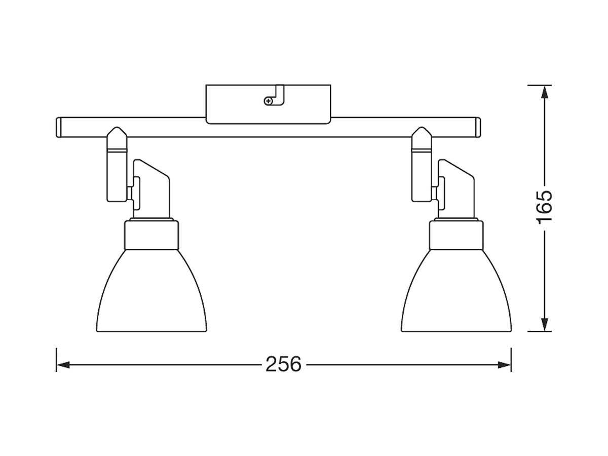 Deckenleuchte LDV LED SPOT G9 2×1.9W 2×200lm 2700K silber