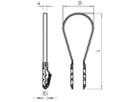 Klemmbride Bettermann BKS Ø20…40mm grau
