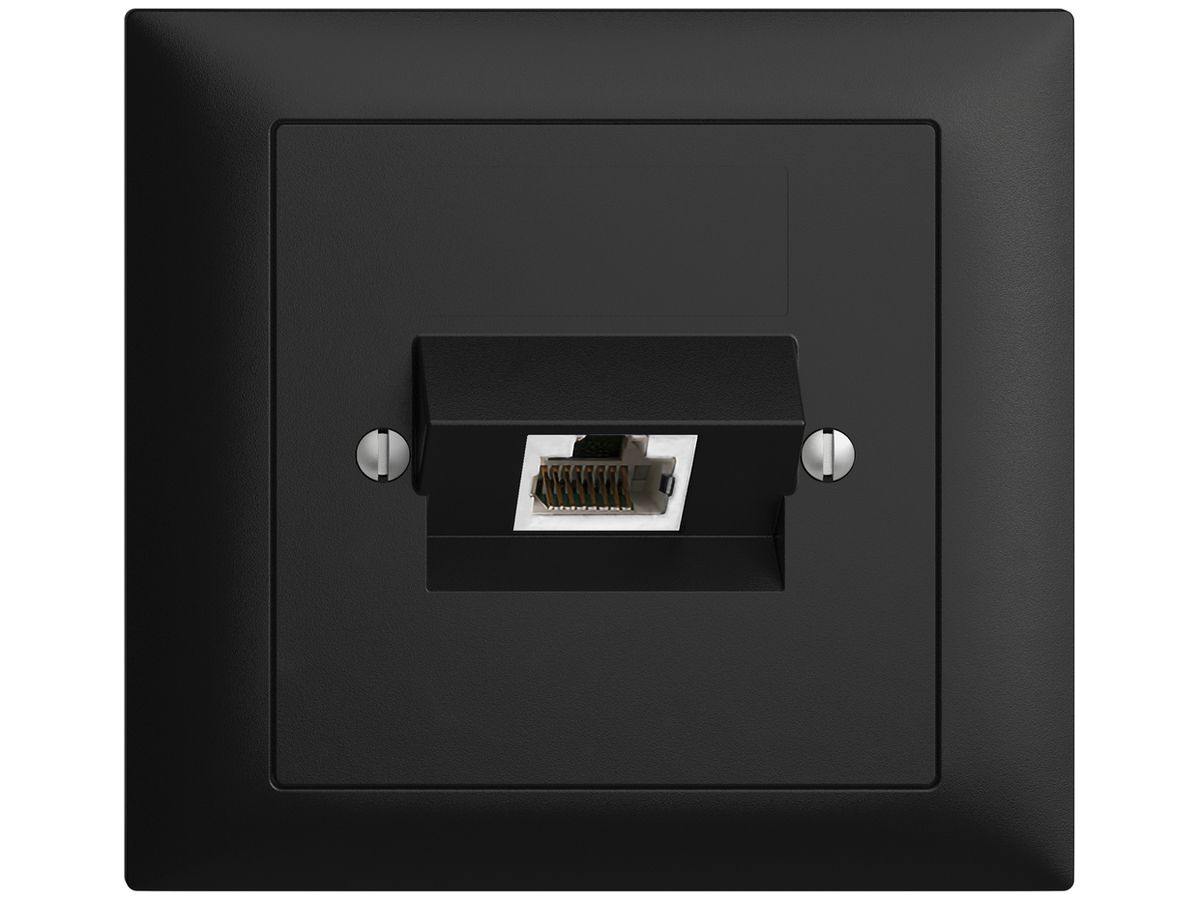 EB-Dose 1×RJ45/s 4P ITplus EDIZIOdue schwarz