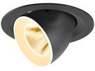 LED-Downlight SLV NUMINOS GIMBLE M 12W 1800lm 3000K NB DA Ø135×95 schwarz/weiss
