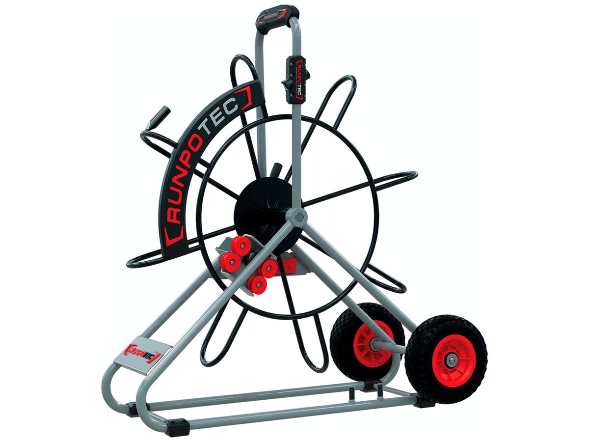 Stahlhaspel Runpotec Ø720mm 2×Auslaufsystem, für Ø7.5&9mm