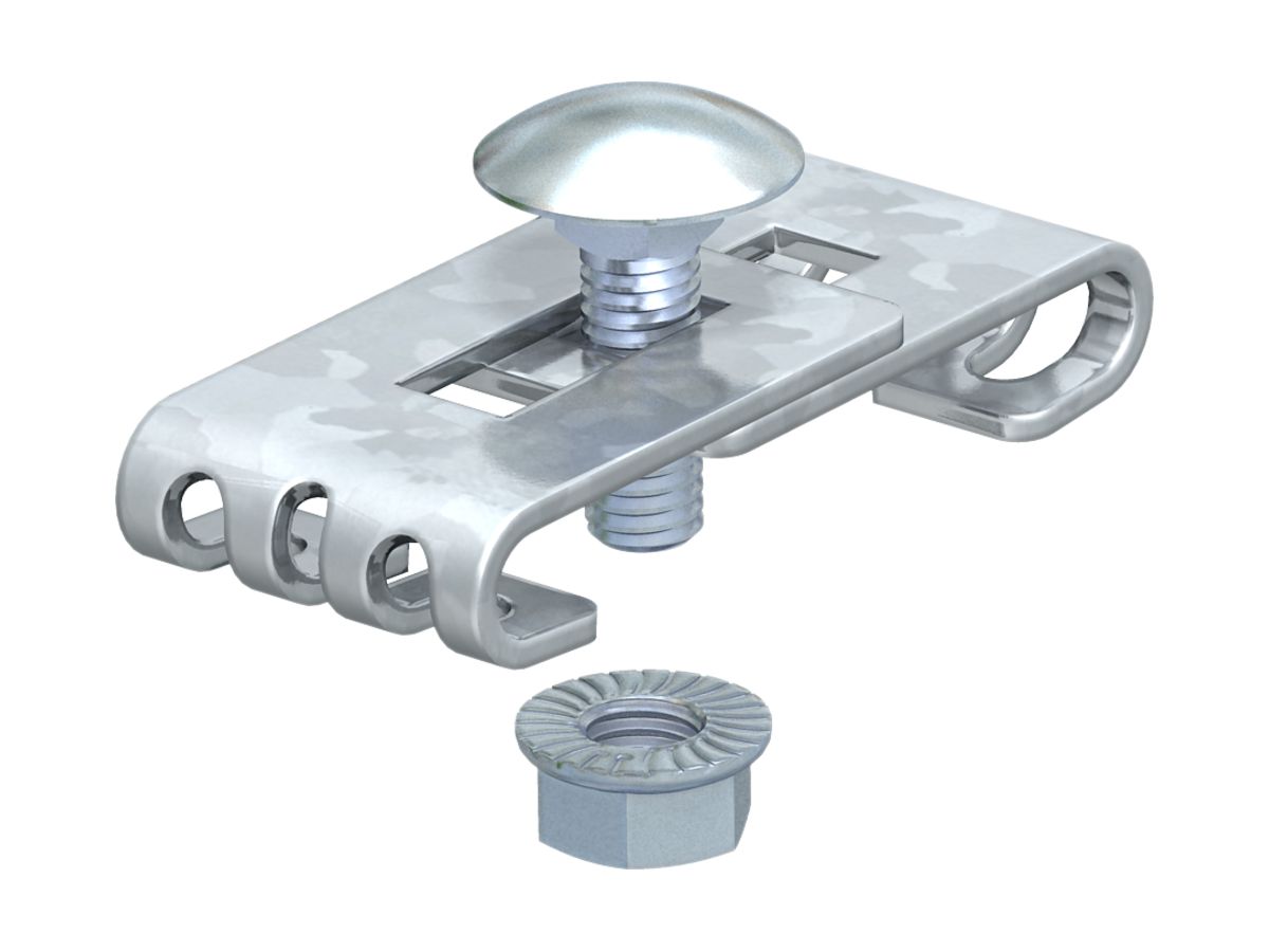 Eckverbinder Bettermann mit Schraube M6×20mm zu Gitterkanal