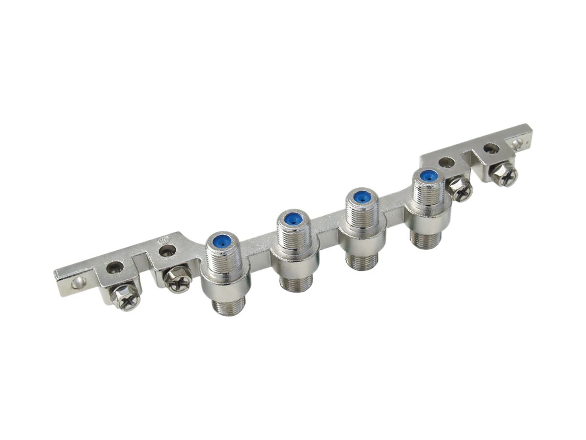 Erdungsblock mit 4 F-Kupplung NB04F