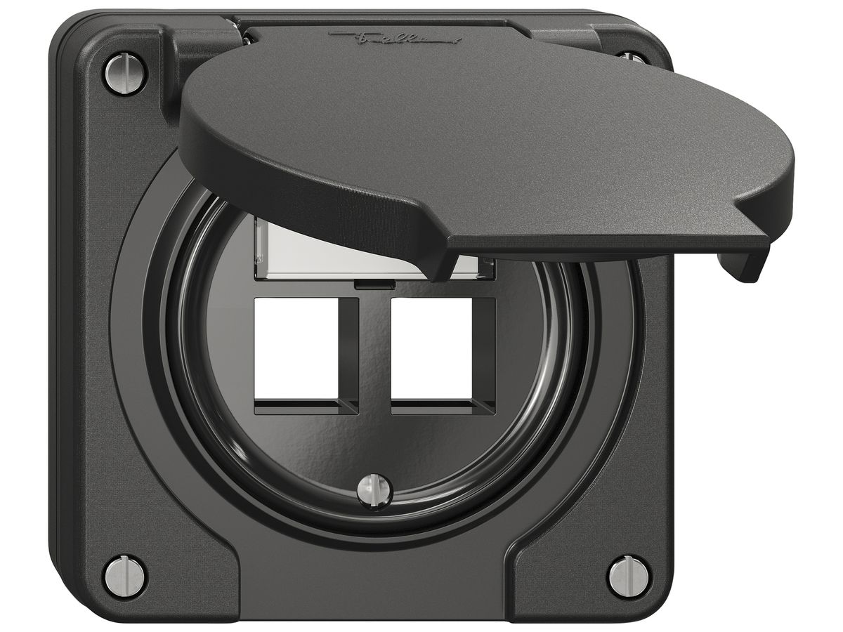 UP-Montageset NEVO Keystone SNAPFIX® für 2 Buchsen 87×87mm sz