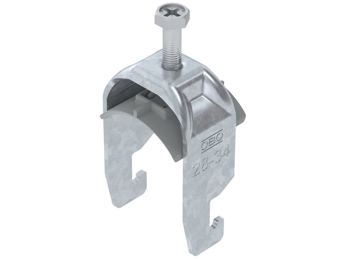 Schnellverleger BET 2056 U-Fuss Kunststoff 28…34mm 1×Kabel Stahl tfZn