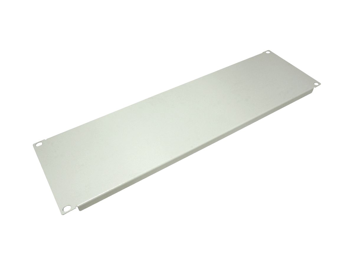Blindplatte 19" VALUE, 3HE, lichtgrau (RAL 7035)