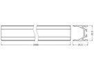 Profil LEDVANCE LS AY 2000×25.5×25.5mm Aluminium