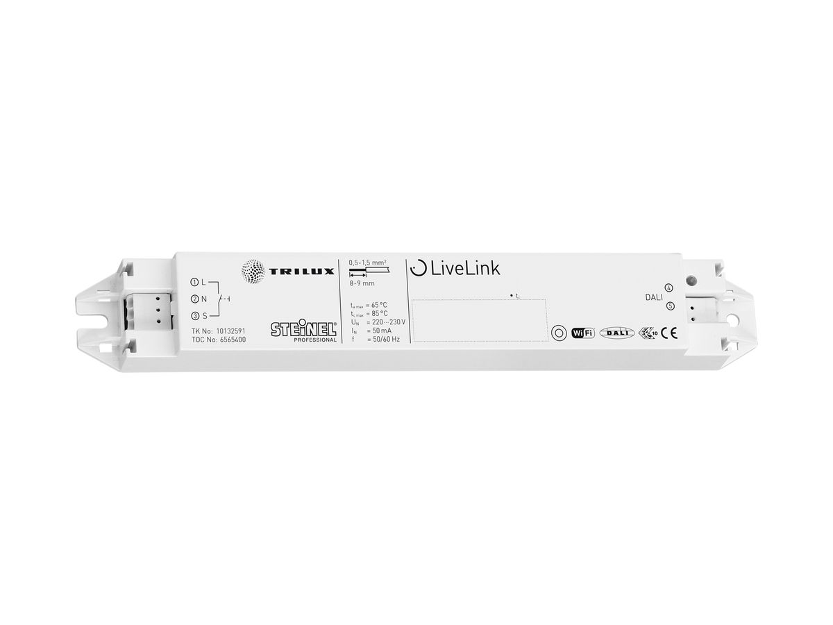 WiFi-Gateway Steinel, für DALI LiveLink-Systeme, mit 1-Kanal-Tasterschnittstelle