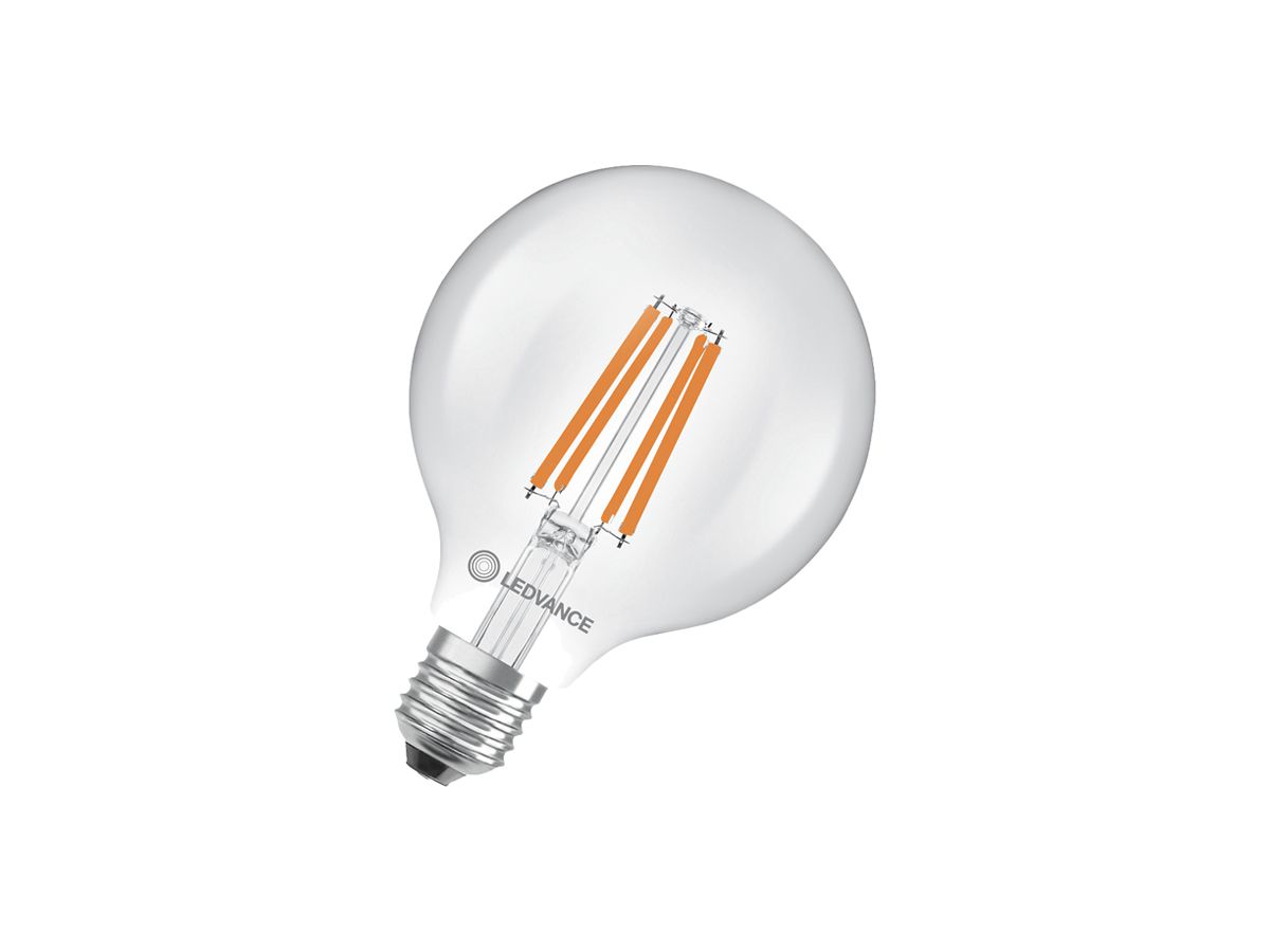 LED-Lampe LEDVANCE CLASSIC GLOBE E27 3.8W 4000K klar 300° Ø95×135mm