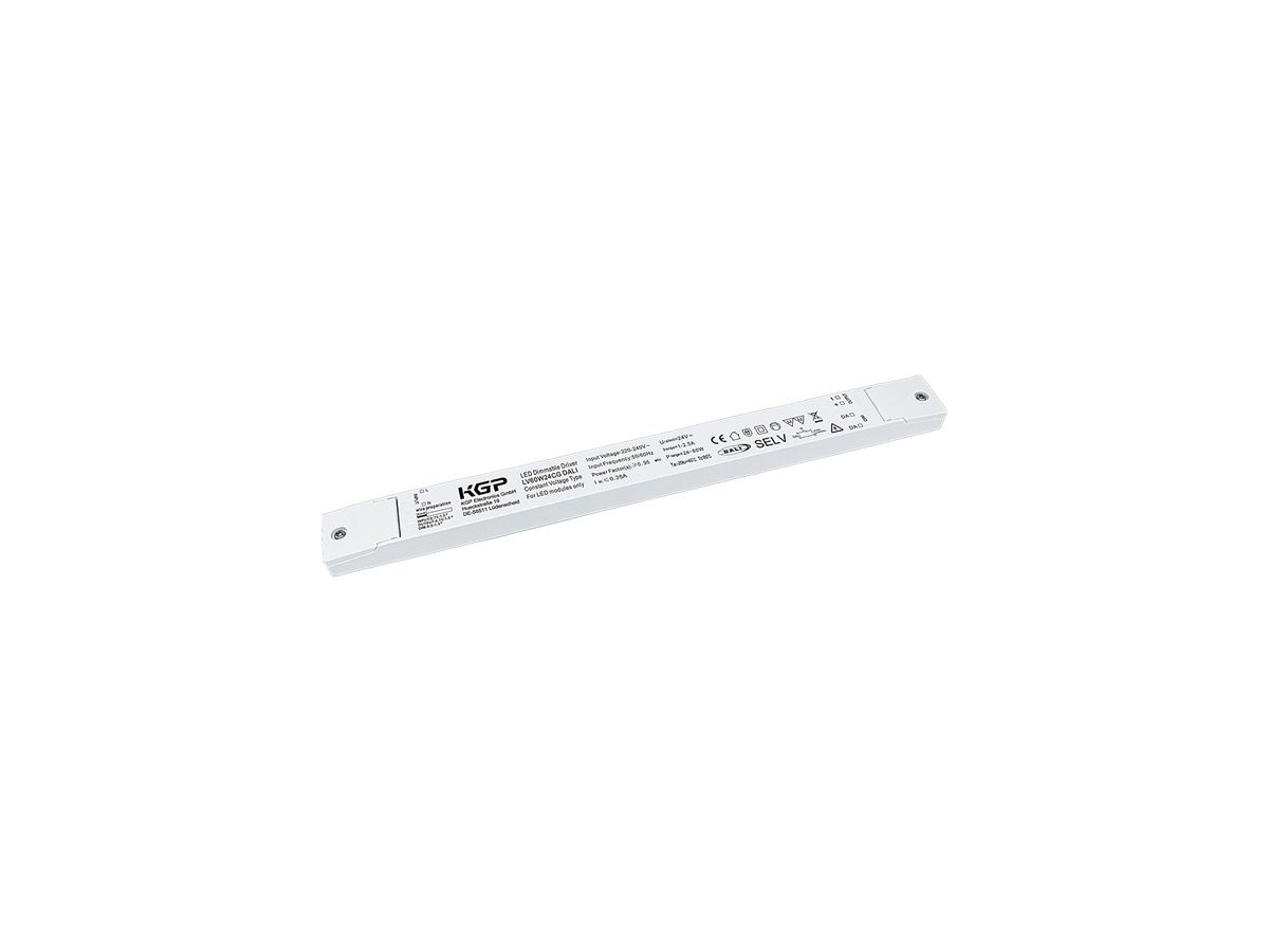 LED-Konverter DOTLUX CV IP20 24…60W 24V 1000…2500mA DALI