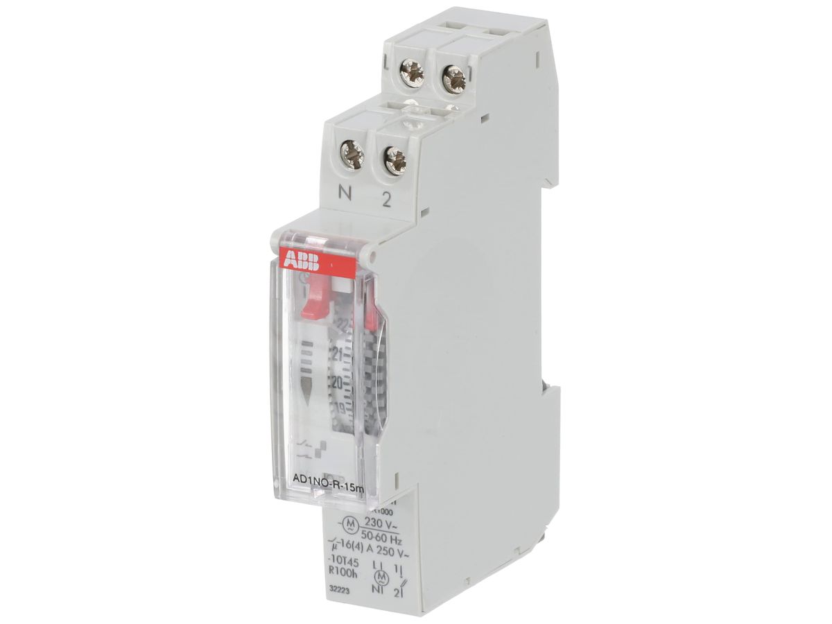 REG-Schaltuhr analog ABB AD1NO-R-15m 230VAC 16A 1-Kan 15Min