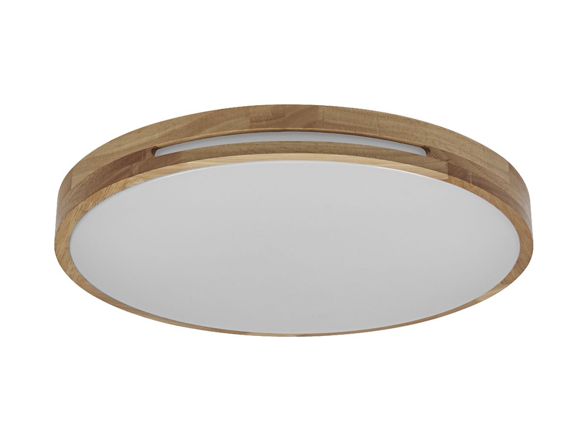 LED-Deckenleuchte LEDVANCE Orbis Woodburry 24W 1500lm 830 Ø390×70mm Holz