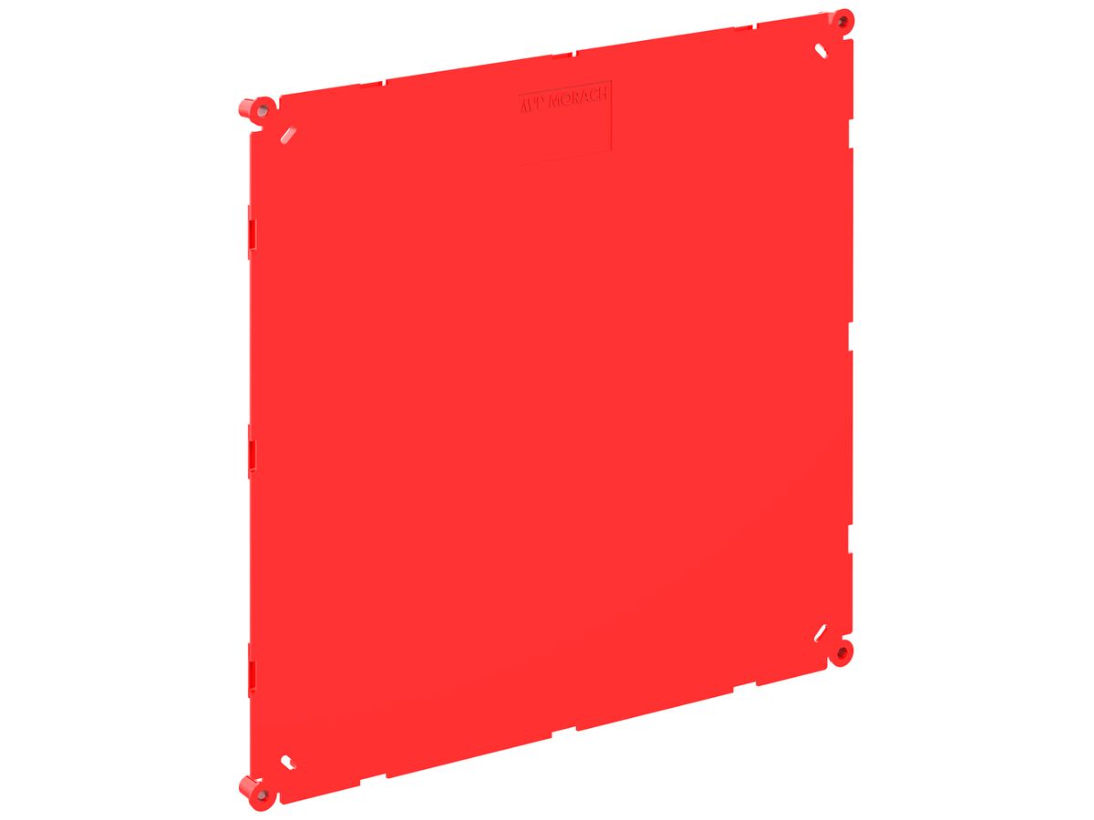 Schutzdeckel Morach-Technik CRALLO-LEU 194×194×9mm Kunststoff rot