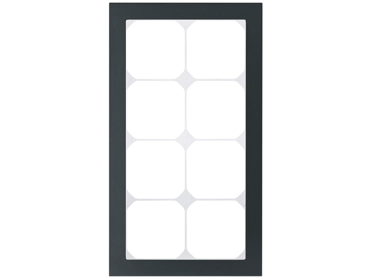 Abdeckrahmen KAL.art 4×2 274×154mm Al schwarz