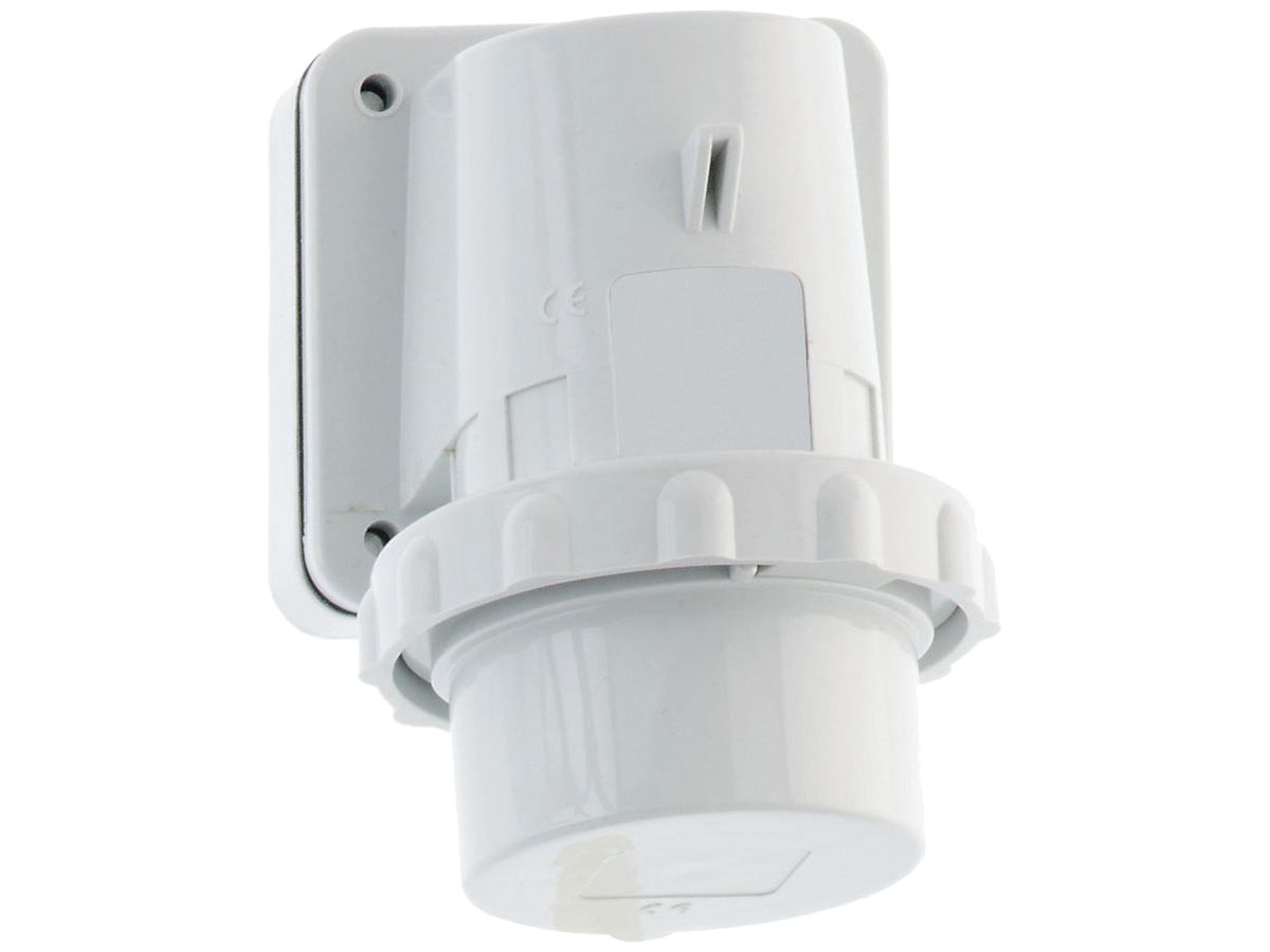 AP-Wandgerätestecker Bals CEE Q-C TE 16A 5P >50V 1h IP67 Ni 84×84mm