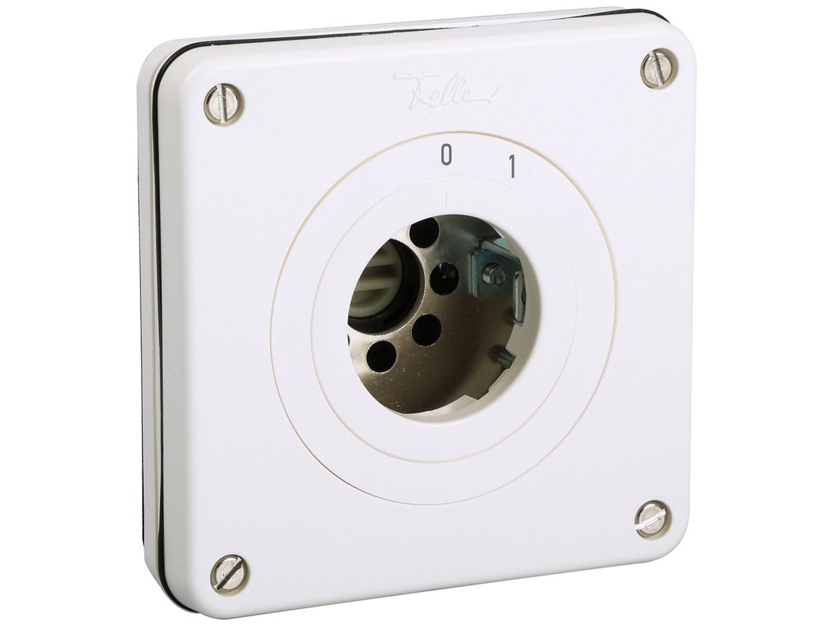 UP-Schlüsselschalter AWAG NEVO Ausschalter 1-polig 20A 690V 87×87mm weiss