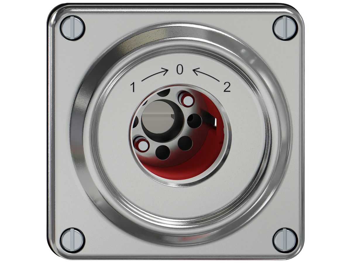 Schwenktaster ELEMENT SNAPFIX® 1P 2S 16A 400V 1<-0->2 87×87×62mm aluminium