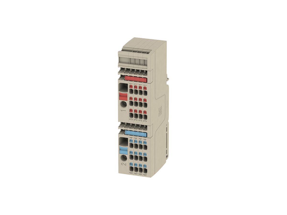 Klemmenleiste Weidmüller SET AAP13 5P 0.5…6mm² 41A 250V push-in beige