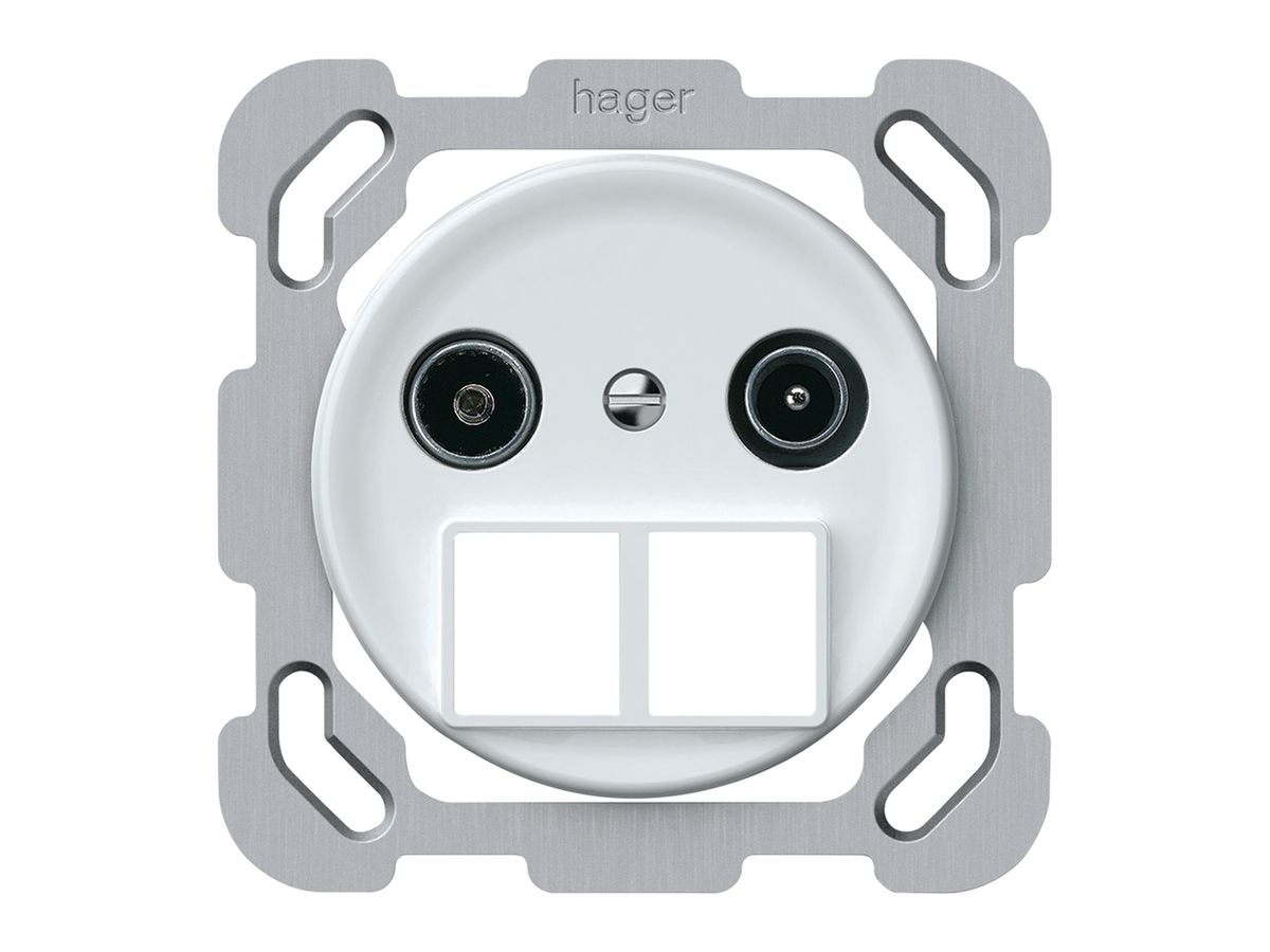 UP-Multimediadose TV-R origin Durchgangsdose 15dB 1.7dB weiss
