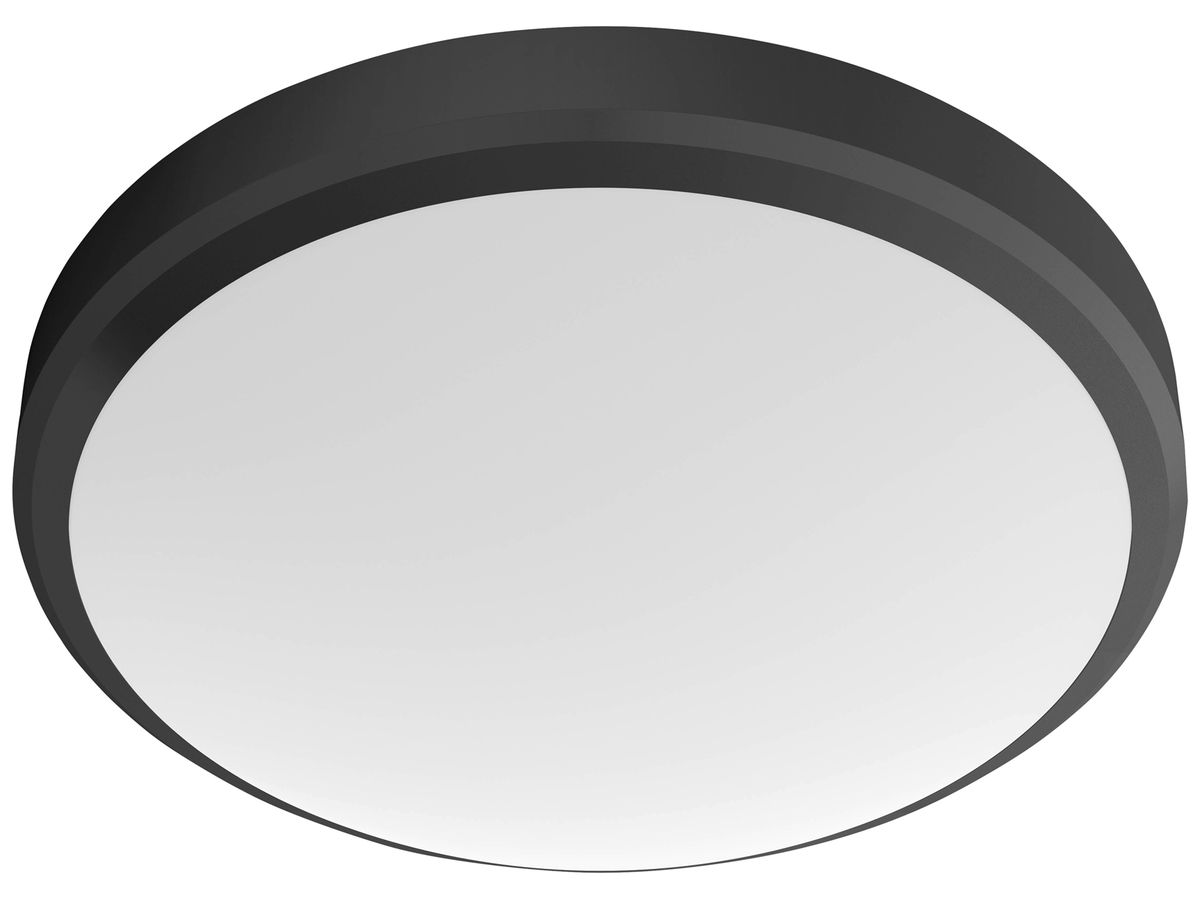 LED-Deckenleuchte Philips Doris 6W 600lm 2700K IP44 Ø220mm schwarz
