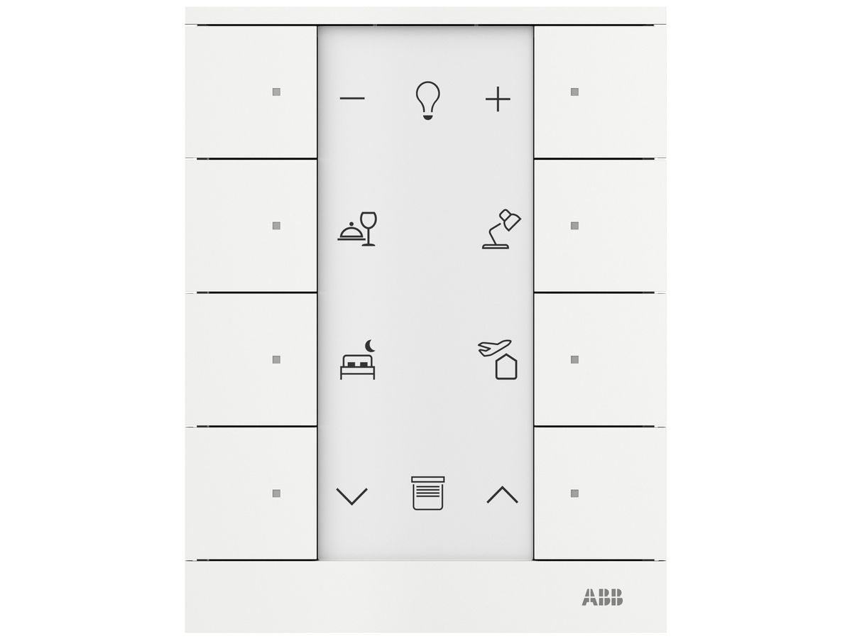 Raumbediengerät ABB-free@home SB-F-8.0.1, 8 Tasten weiss matt