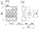 Überspannungsableiter Bettermann SurgeController V20-LCF-3+1+FS-2