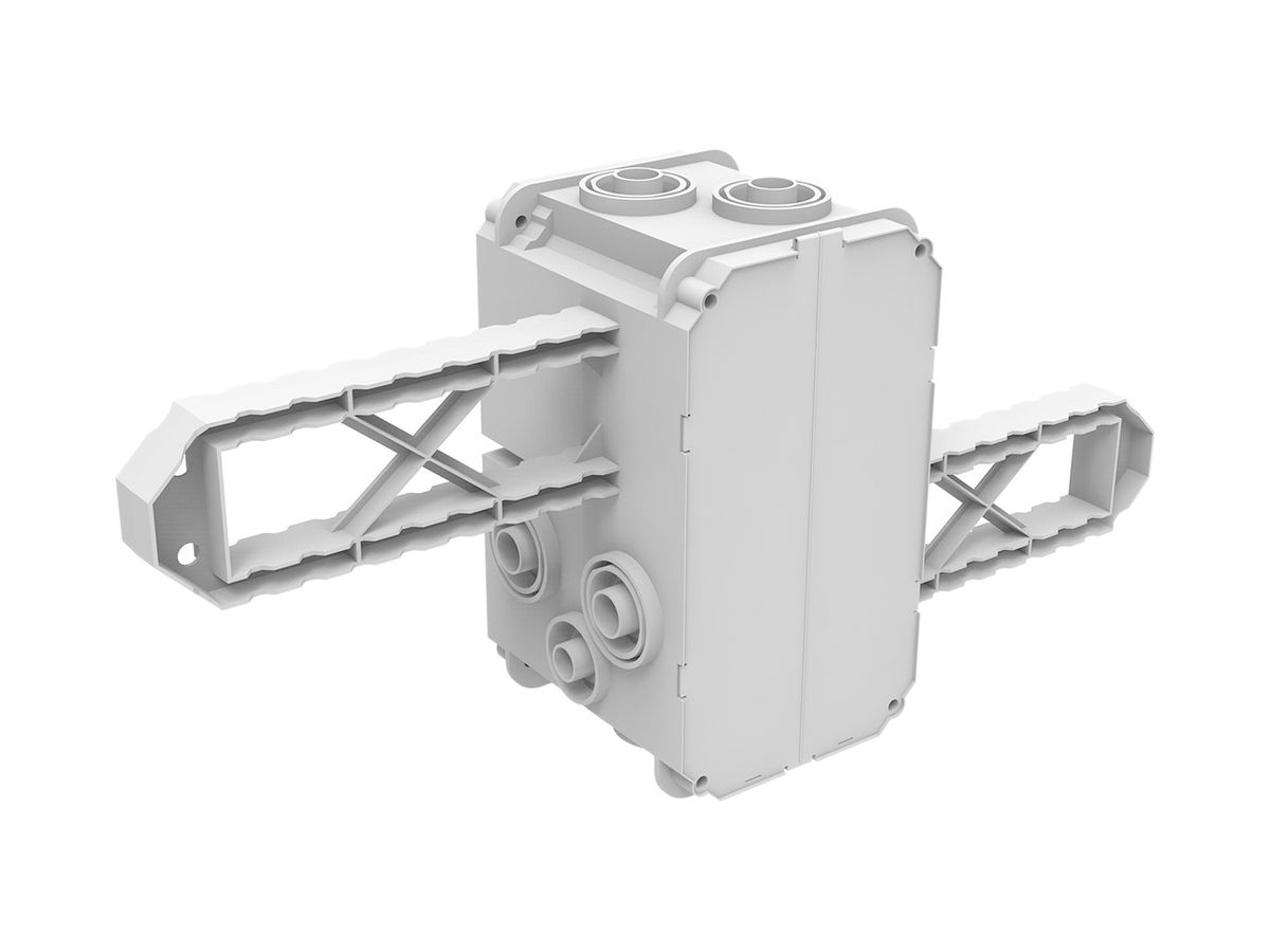 UP-Einlasskasten Spotbox UP2, 2×1, Flügeldose, grau