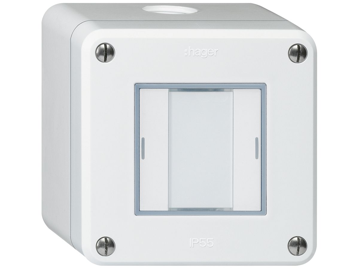 AP-Taster robusto Q KNX 2× RGB LED s/e-link weiss