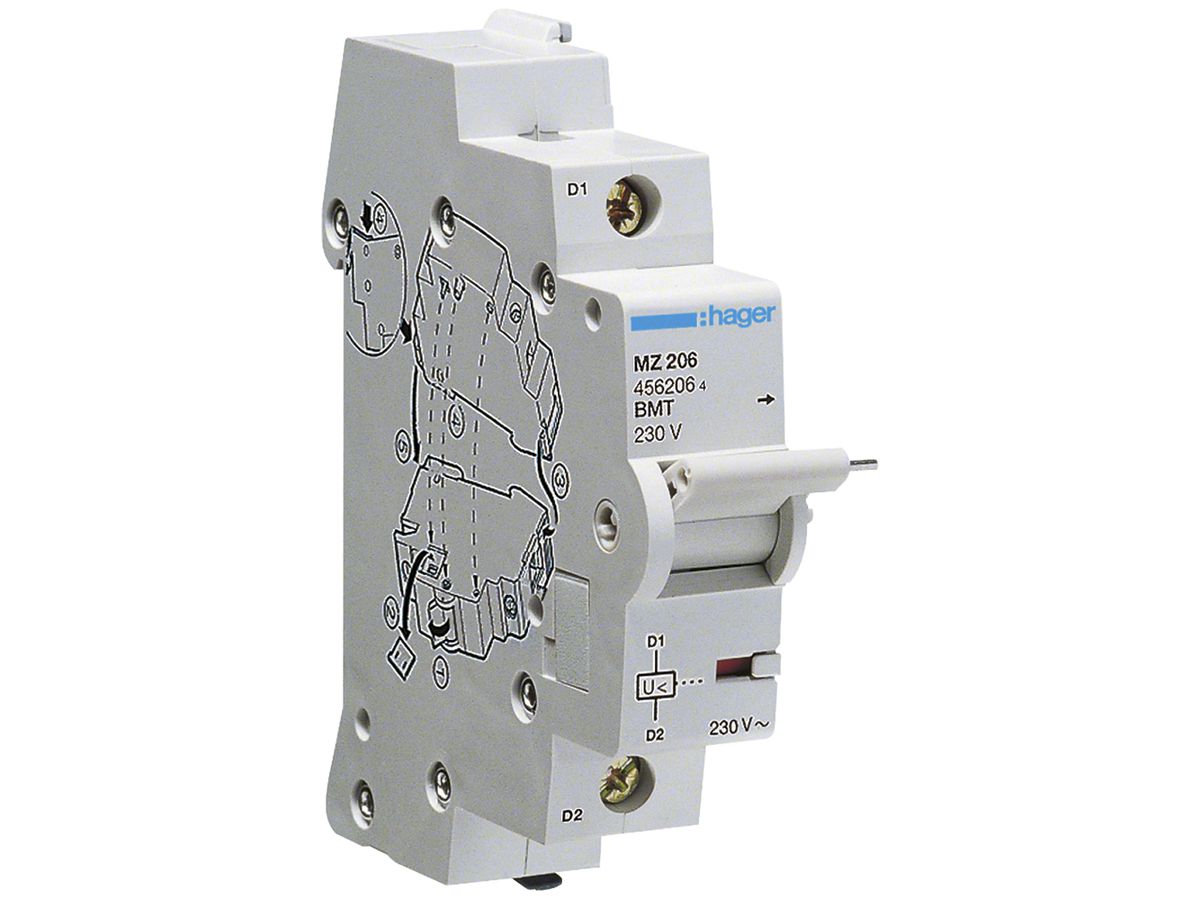 Unterspannungsauslöser Hager 230V 230V AC Schraubanschluss