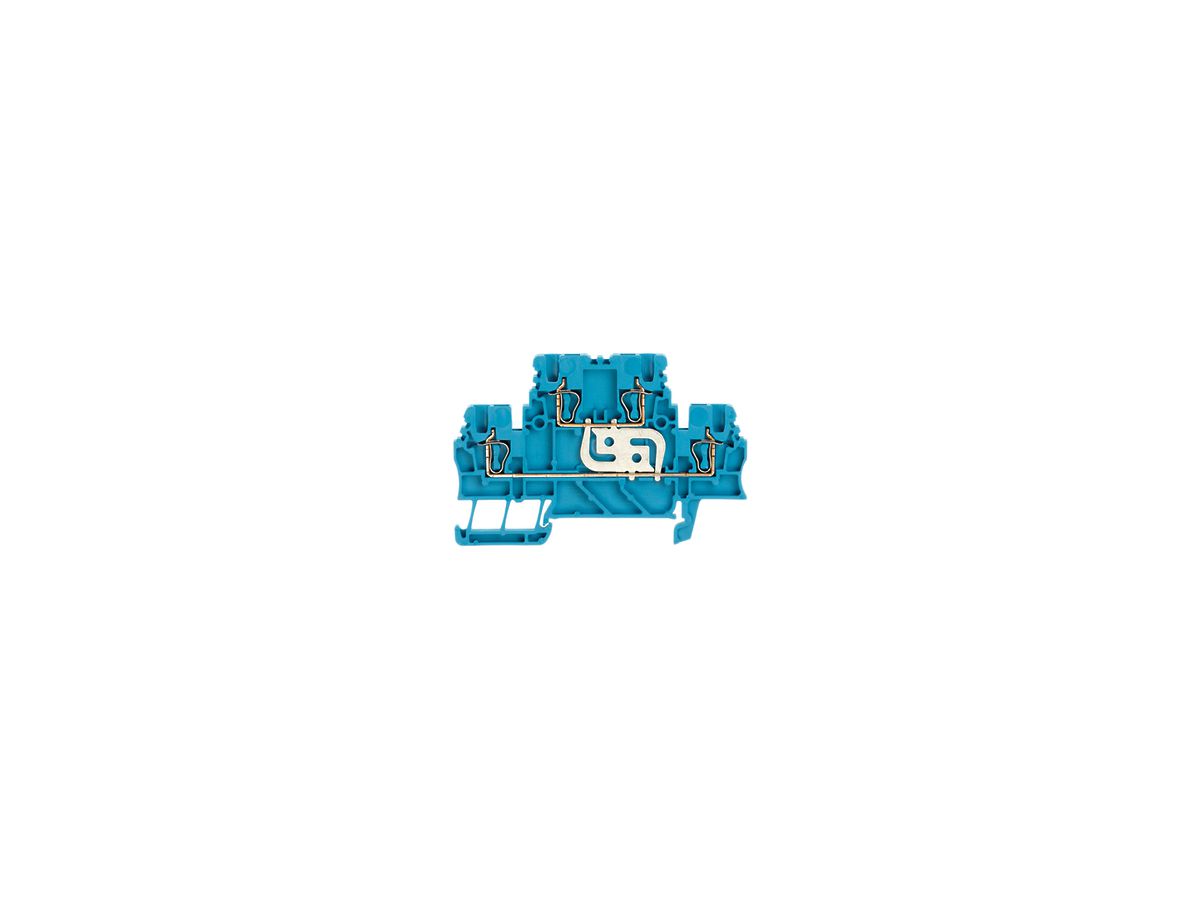 Mehrstock-Reihenklemme Weidmüller ZDK 1.5V Zugfeder 1.5mm² 2 Etagen blau