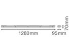 LED-Feuchtraumleuchte LEDVANCE DAMP PROOF G13 2×20W IP65 1280mm grau