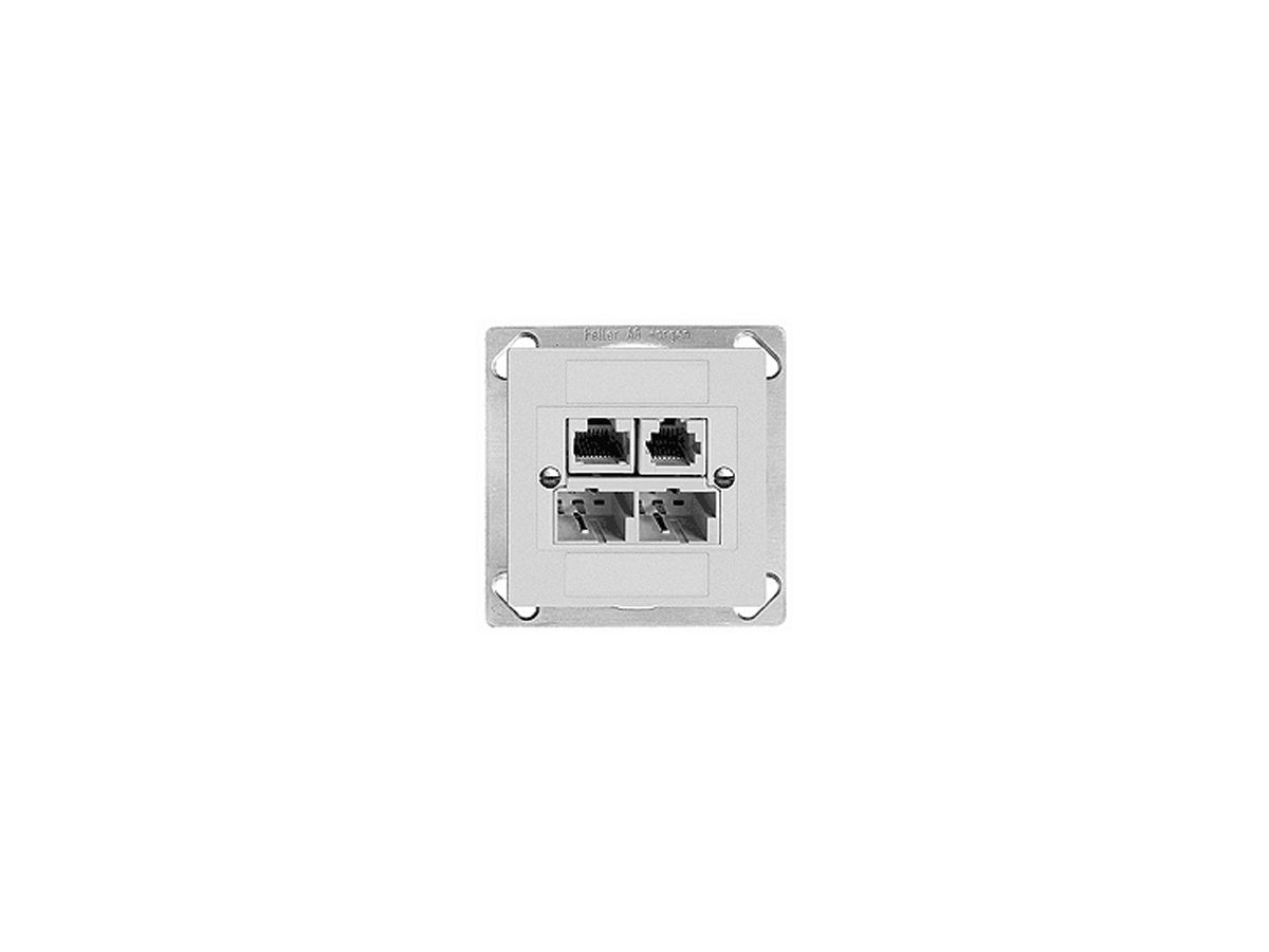 EB-Dose ADSL 2×TT/RJ45/RJ11/u ITplus EDIZIOdue weiss