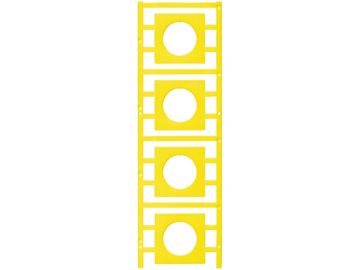 Gerätemarkierer Weidmüller MultiCard SM 46×46mm PA66 gelb