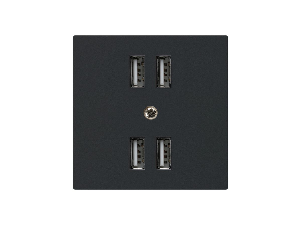 Steckdose 4×USB kallysto A 2400mA schwarz