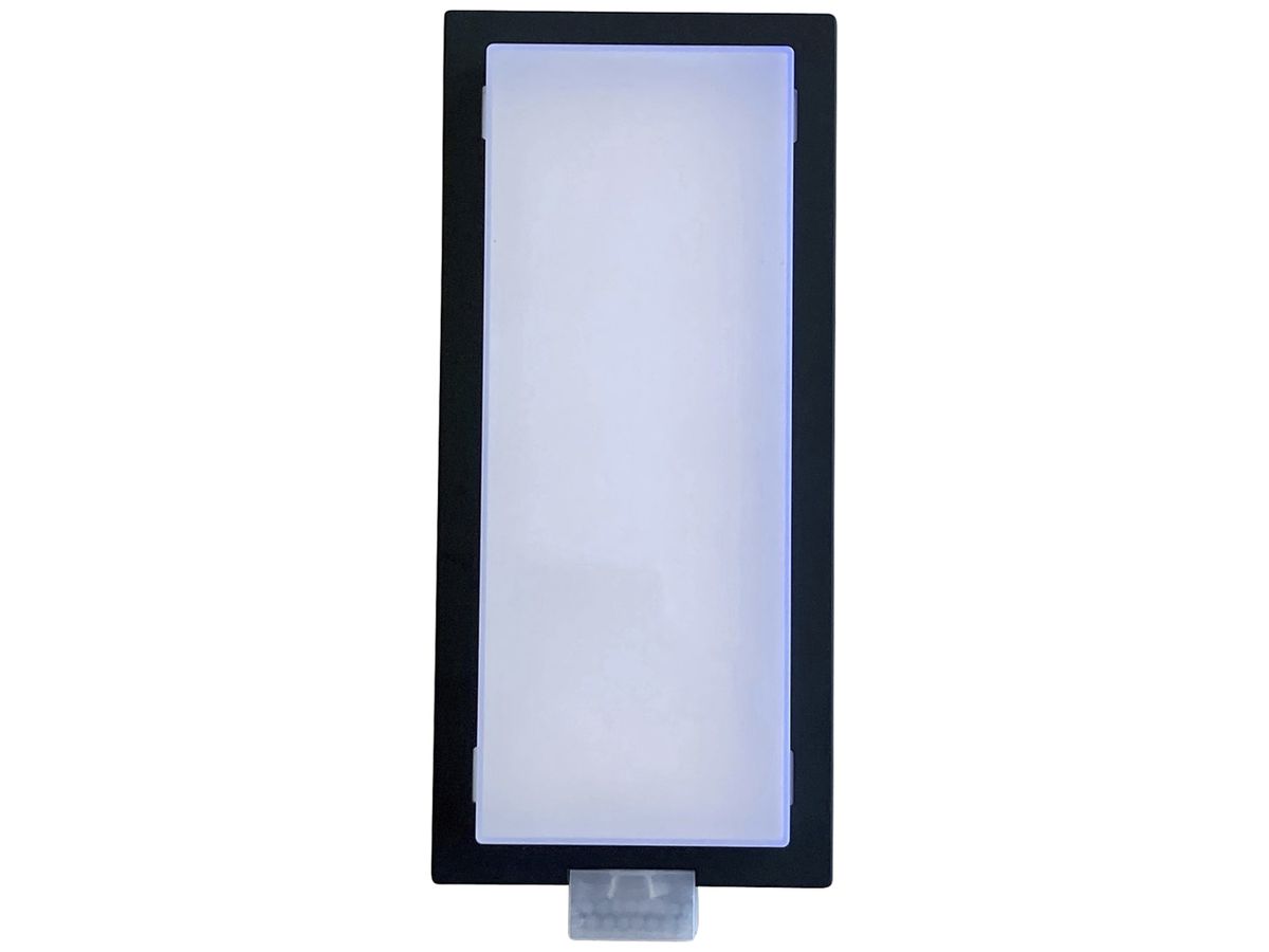 LED-Wandleuchte Z-Licht PIR LongLED SEN 5.5W 500lm 3000K IP65 260×120mm anthr.