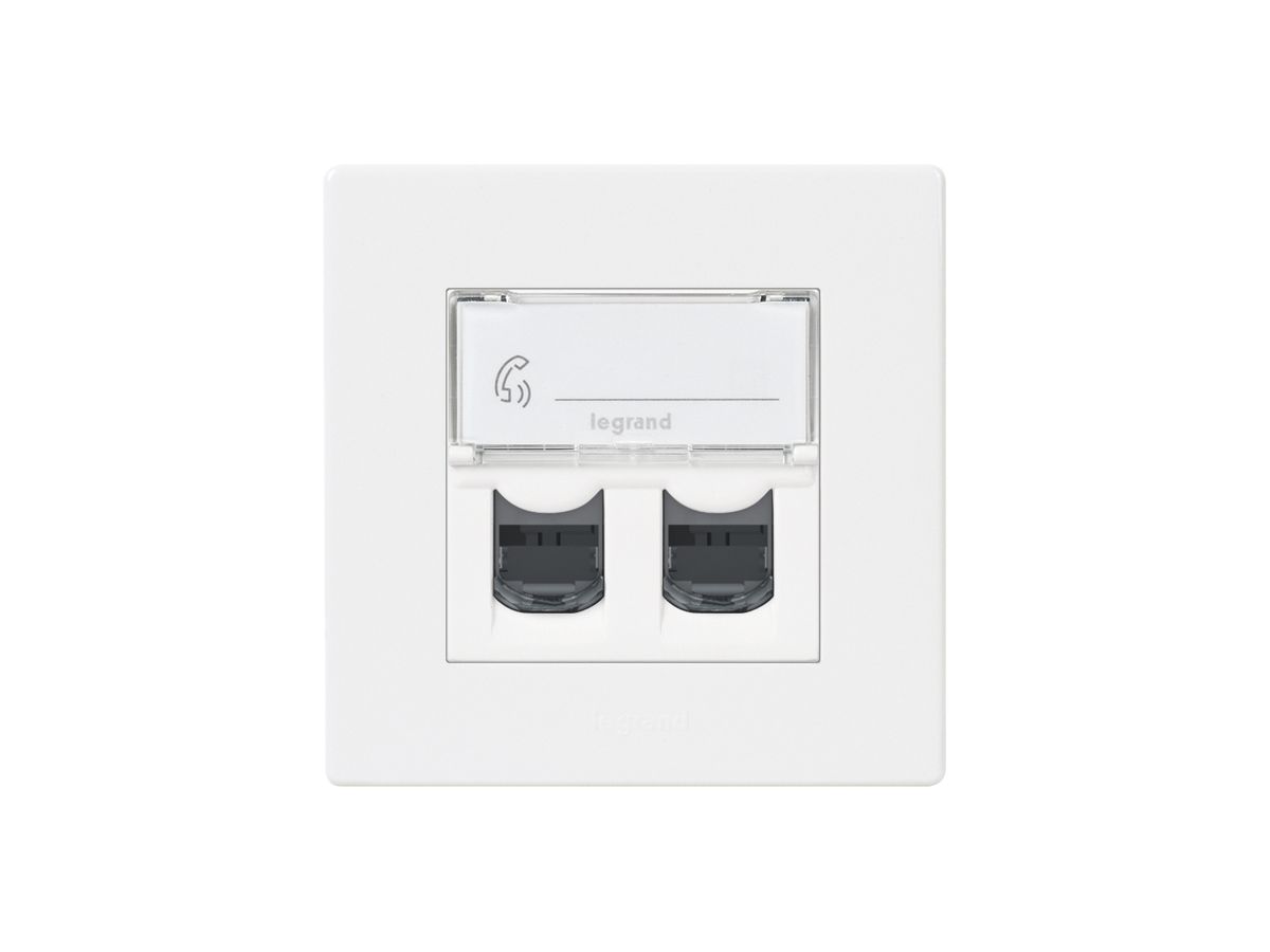 AP-Aufnahmeträger ATO 2×RJ45 weiss für Systimax
