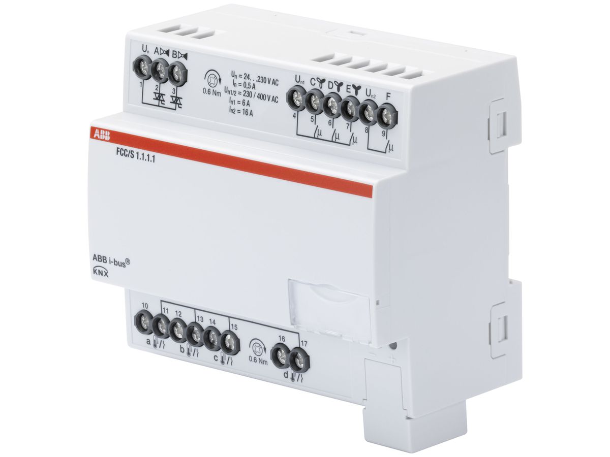 REG-Fan Coil Controller ABB FCC/S 1.1.1.1 KNX, 2/4-Rohr