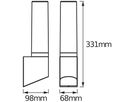 LED-Wandleuchte LDV ENDURA STYLE LANTERN 7W 470lm 3000K Aluminium anthrazit