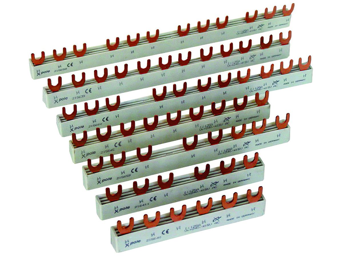 Kammschiene Eaton EVG-3P+3N/16MODUL Gabel 10mm² 63A 285mm weiss