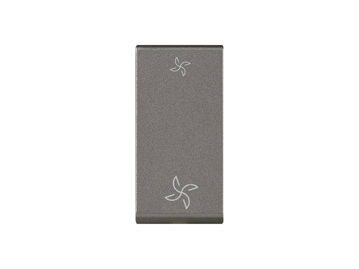 EB-Ventilator-Schalter MOS 3/1L 10A magnesium 1 Modul