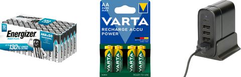 Batterien, Akkus, Ladegeräte